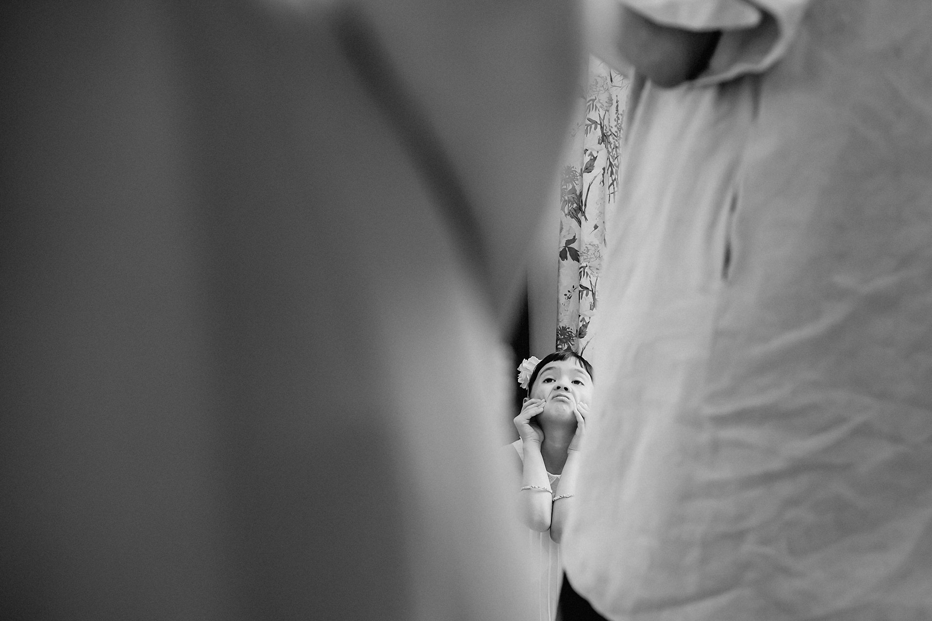 bridesmaid pulling a face