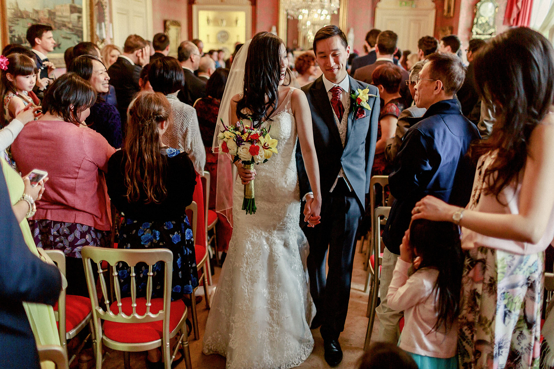 exit of the bride and groom