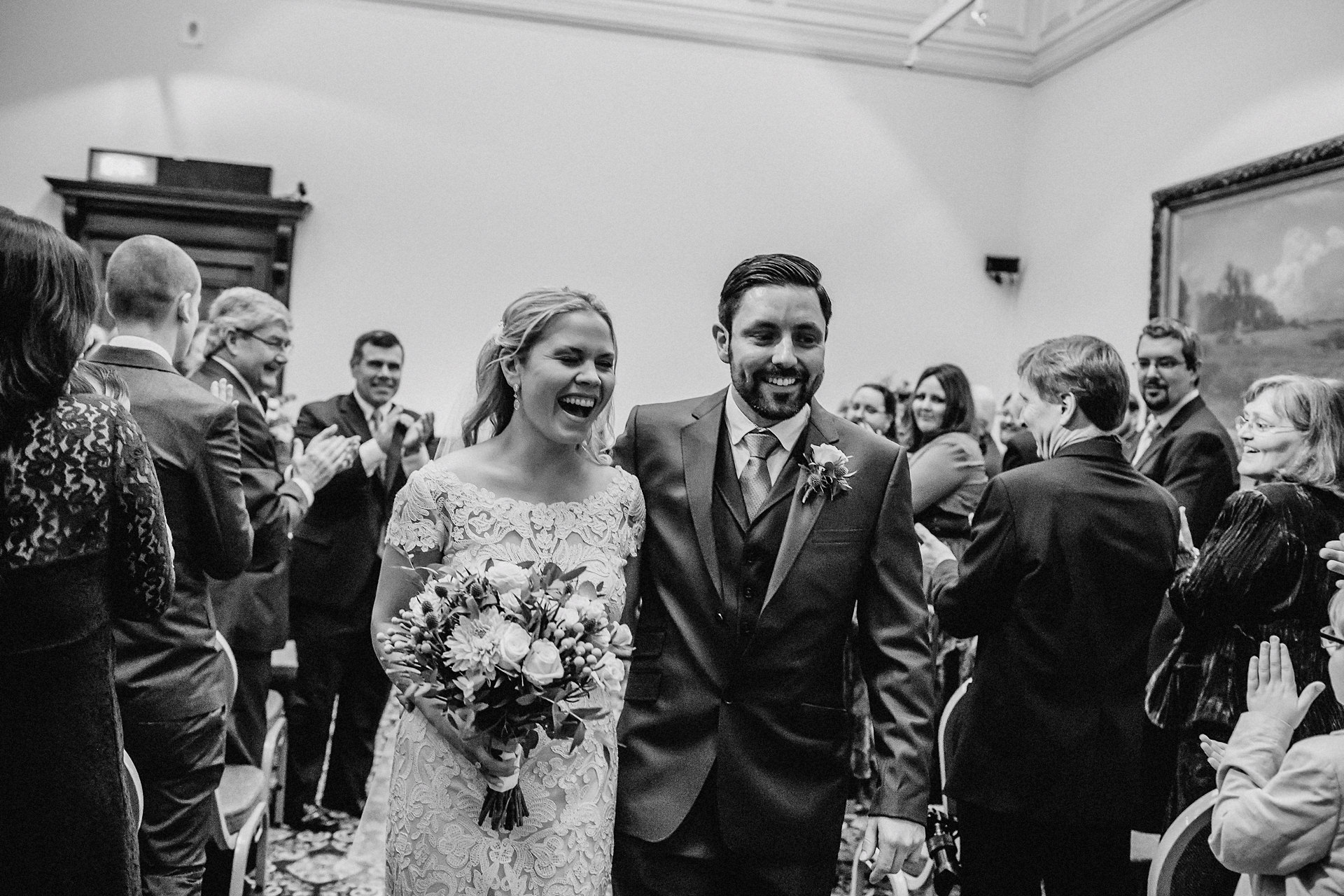 leaving the ceremony nuptials