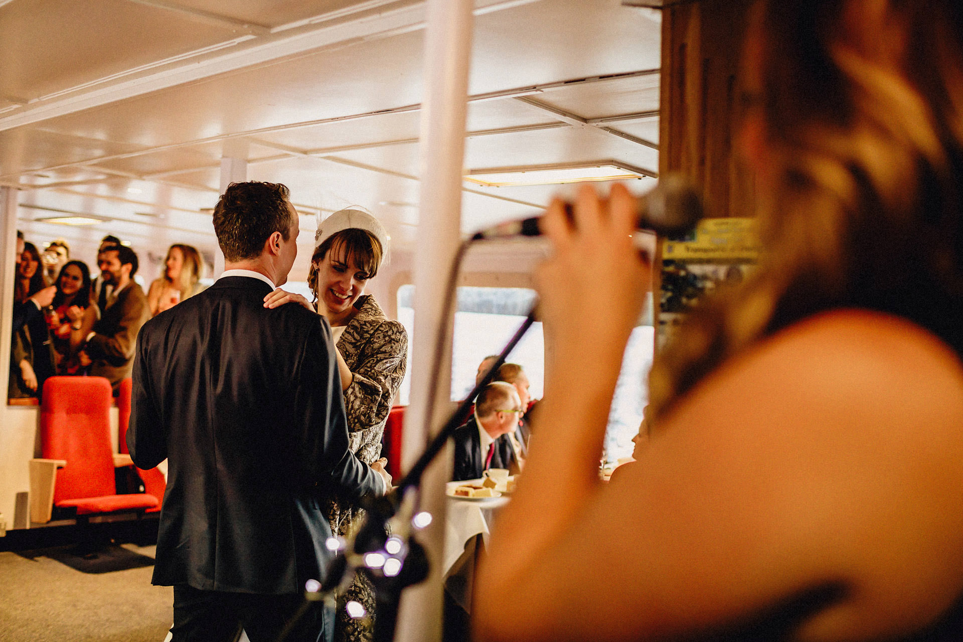 dancing on the boat