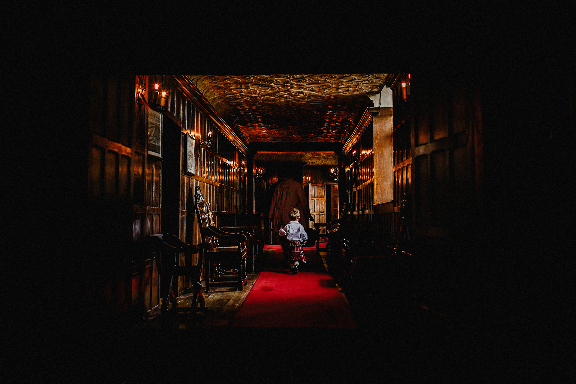 page boy in corridor